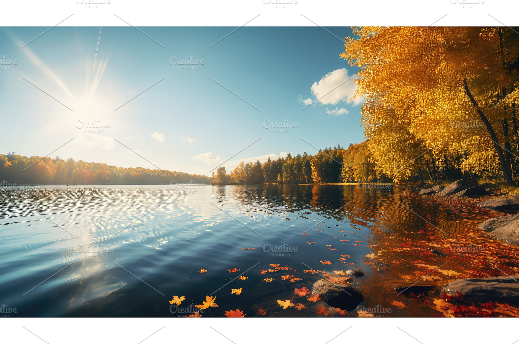 blue beautiful sunlight day peaceful, a Nature Photo by pikepicture