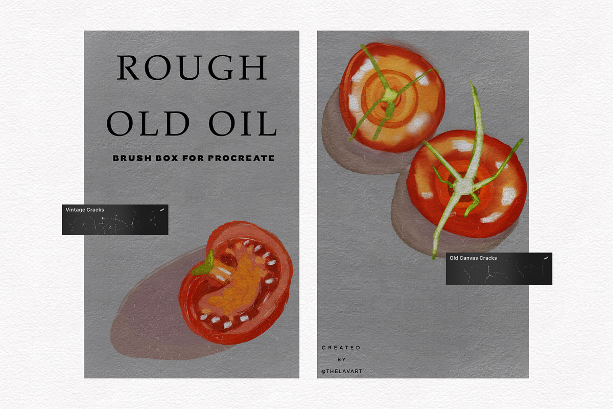 Rough Old Oil Procreate Box, a Brush Add-On by Liquid Amethyst Art (Photo 4 of 6)