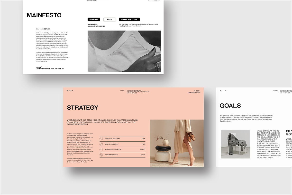 Brand Strategy Presentation Template, a Presentation Template by evgenystudio (Photo 4 of 7)