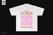 Motivational Floral Quote T-shirt, a Graphic by shaondesigns (Thumbnail 2 of 4)