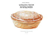 Italian Dessert Pasticciotto Clipart, a Food Illustration by Kolorata Art (Thumbnail 1 of 3)