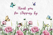 Watercolor Flowers and bunnies, a Decorative Illustration by RushkinaAntonina (Thumbnail 5 of 5)