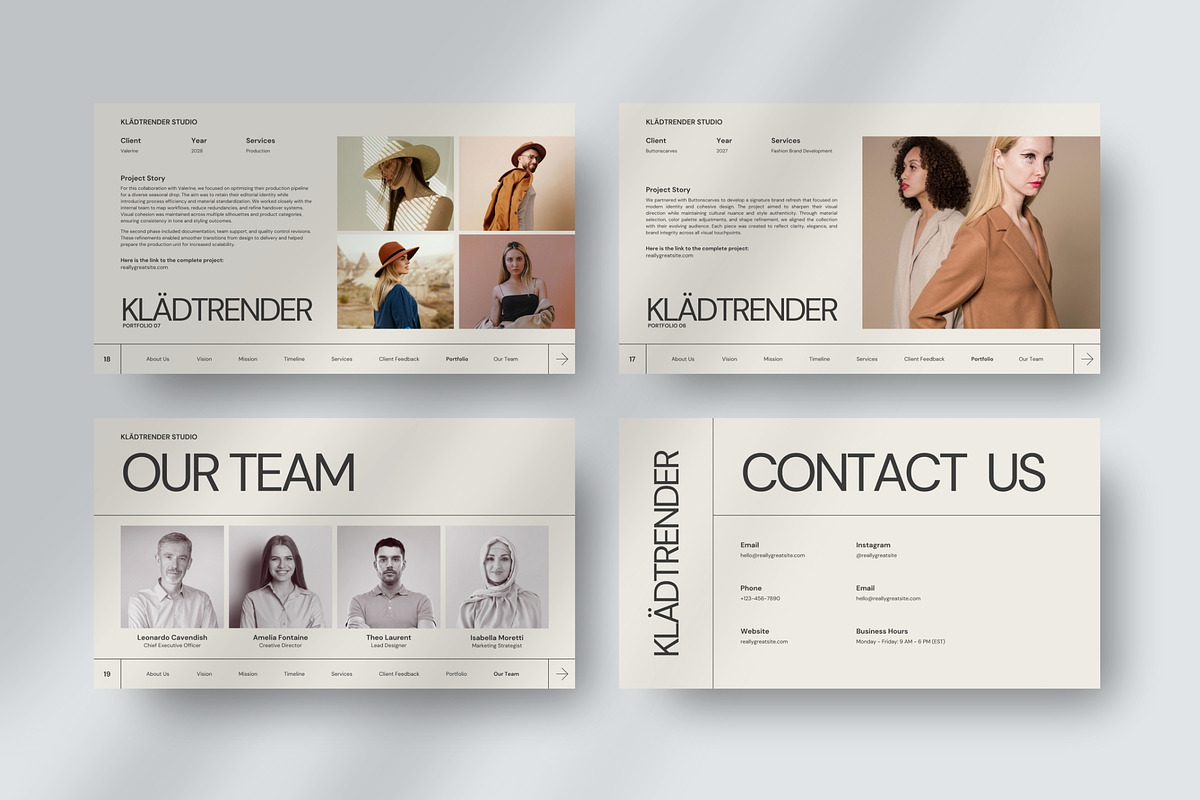 Beige Minimalist Pitch Deck V4, a Presentation Template by FIBRINOSÄ (Photo 11 of 11)