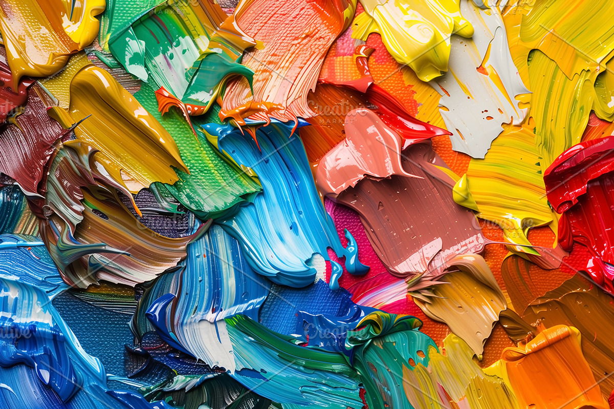 50 Oil Paint Textures, a Texture Graphic by UnicDesign (Photo 4 of 11)