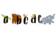 Animal alphabet poster, an Animal Illustration by land art (Thumbnail 5 of 9)