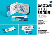 A4 Landscape Bi-Fold Brochure Mockup, a Books & Magazine Mockup by Illusiongraphic (Thumbnail 1 of 17)