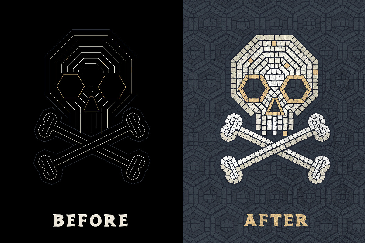 Mosaic Maker - Brushes & Patterns, a Brush Add-On by The Artifex Forge (Photo 4 of 12)