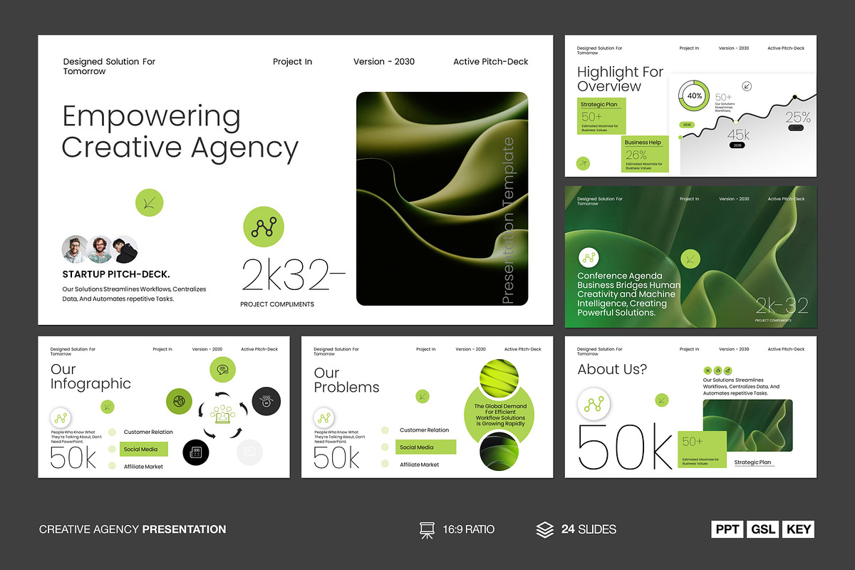 Creative Agency Presentation, a Presentation Template by Soraclod (Photo 1 of 9)