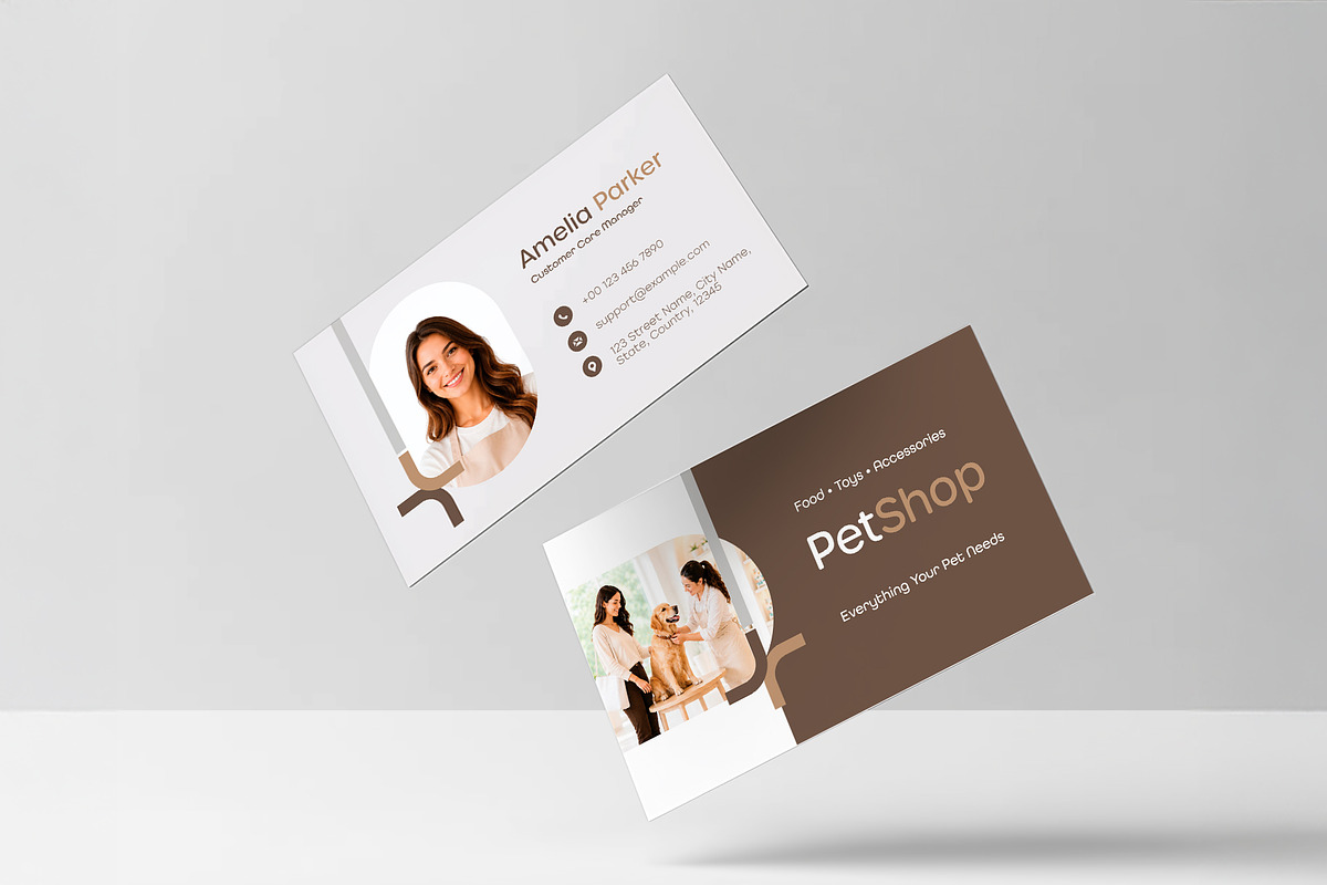 Pet Shop Business Card Template, a Business Card Template by WheelieMonkey (Photo 2 of 2)