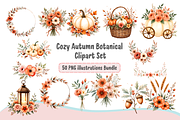 Cozy Autumn Botanical Clipart Set, a Decorative Illustration by Anca Digital Vibe (Thumbnail 1 of 12)