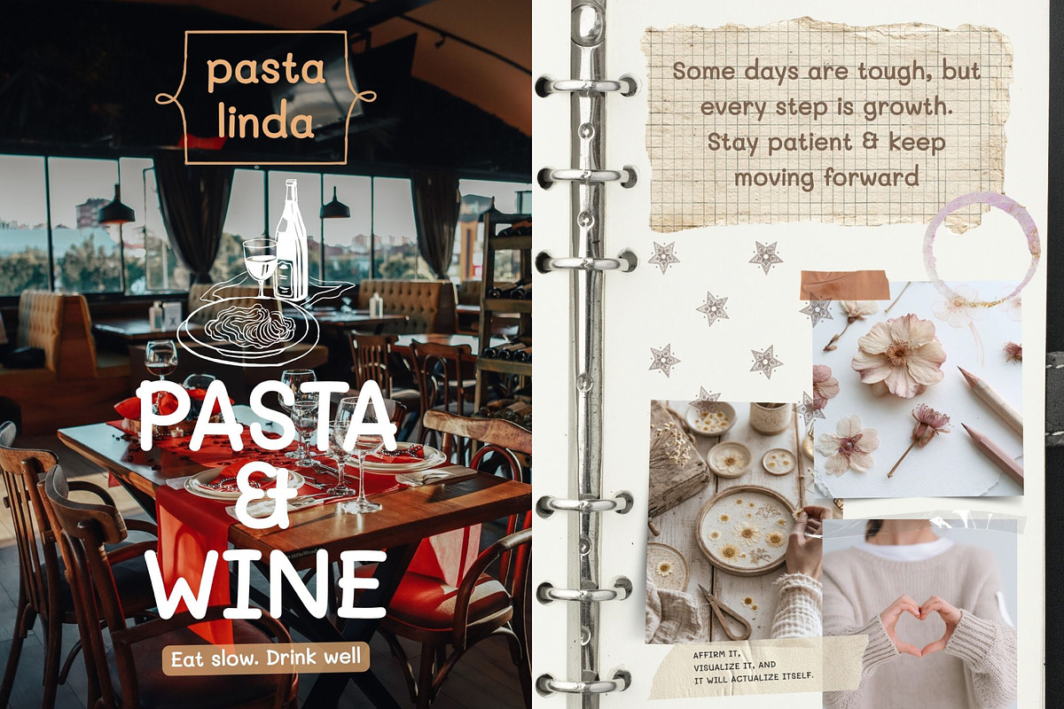 Peak Journal | Casual Notebook Font, a Handwritten Font by LuOtero (Photo 8 of 11)