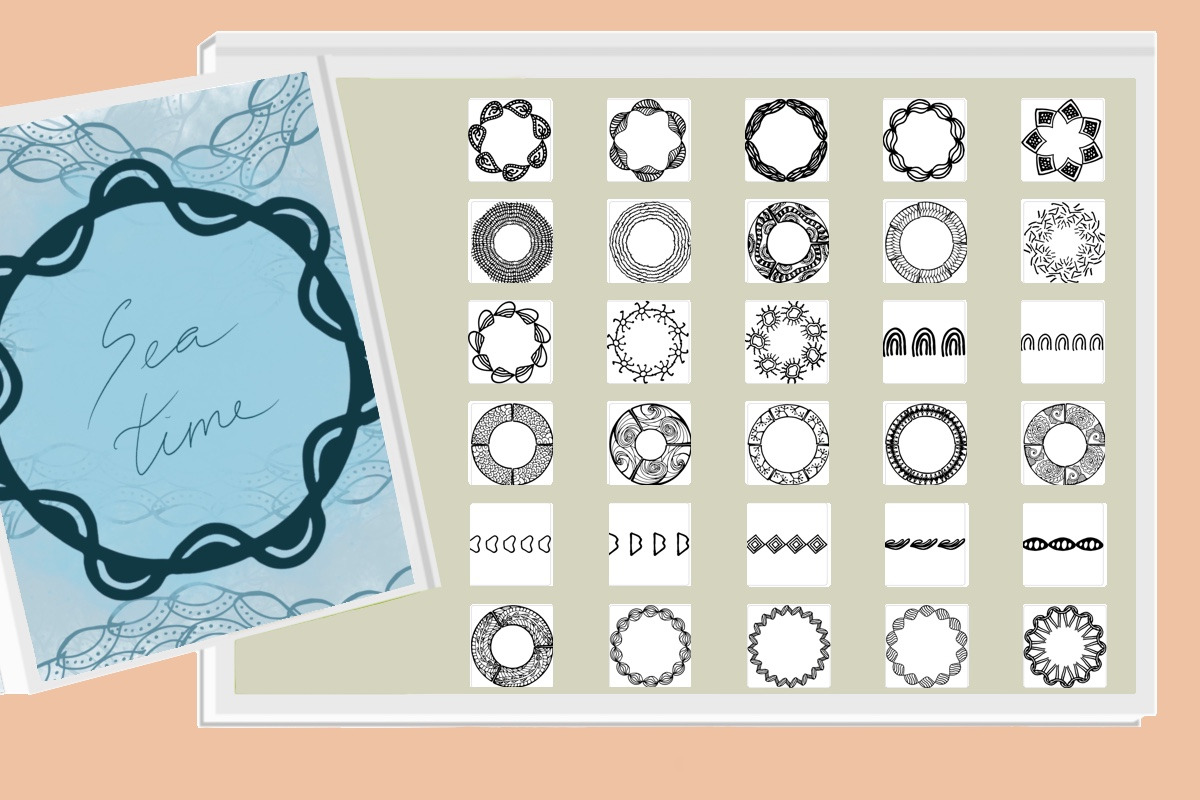Boho chic design brushes Early bird, a Brush Add-On by Big Bundles Shop (Photo 23 of 36)