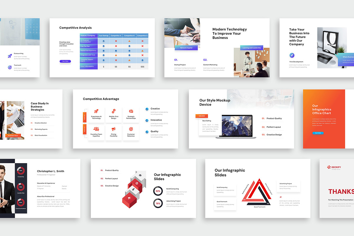 Startup Pitch Deck PowerPoint Template preview 4