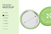 Round Metal Pin Badge Mockup, an Advertising Mockup by graphypix (Thumbnail 2 of 4)