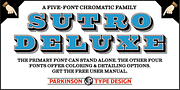 Sutro Deluxe, a Slab Serif Font by Parkinson Type Design (Thumbnail 1 of 7)