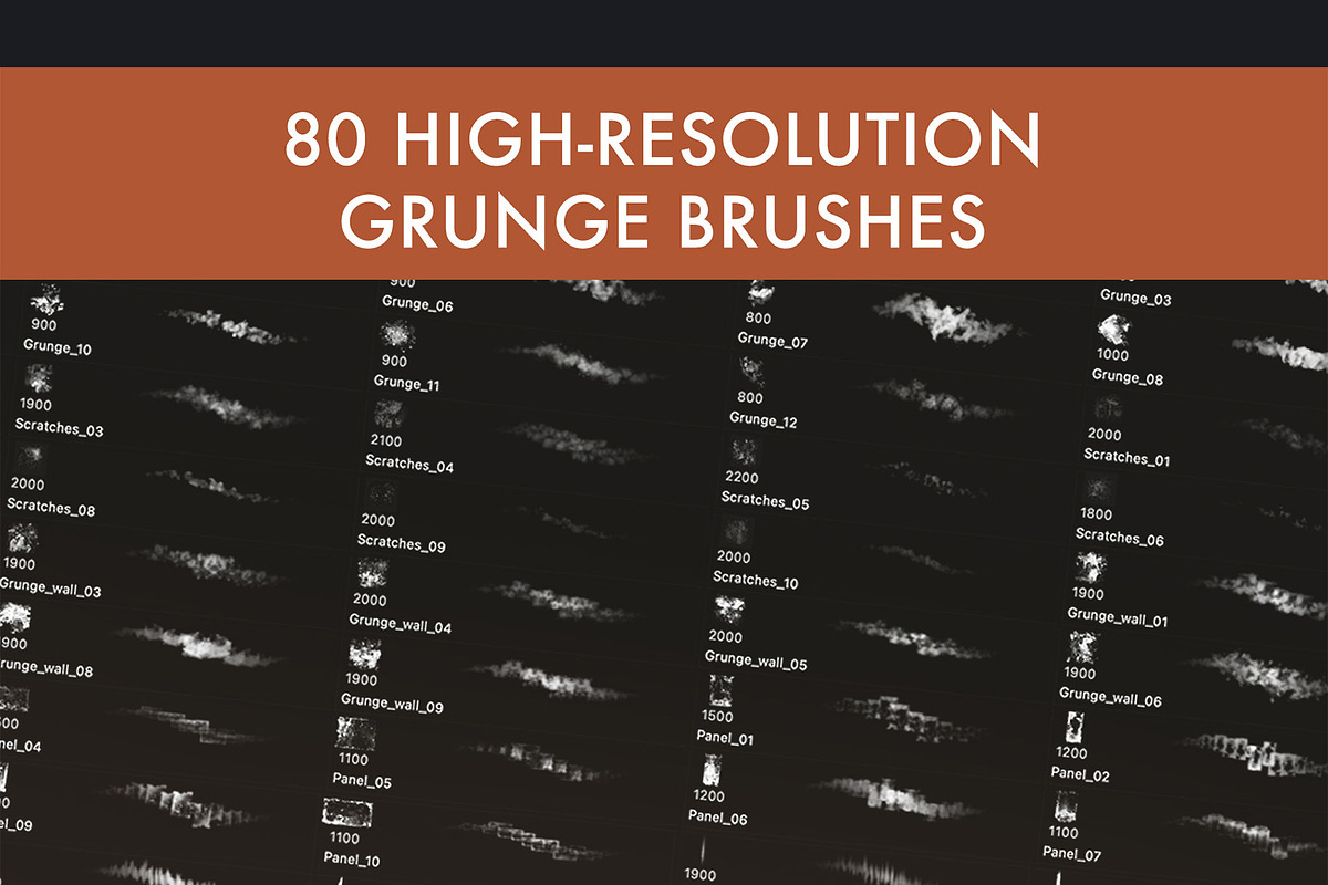 Grunge Brush Set, a Brush Add-On by Zsolt Kosa Art (Photo 8 of 9)