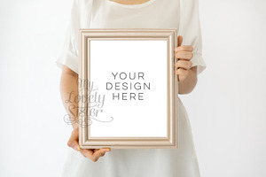 White pearl frame,
