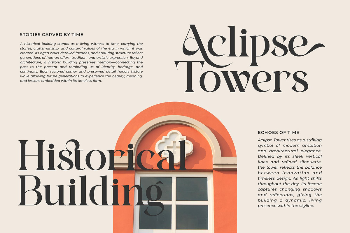 Ectros || Modern Retro Serif Font, a Serif Font by Ermedia Studio (Photo 4 of 10)