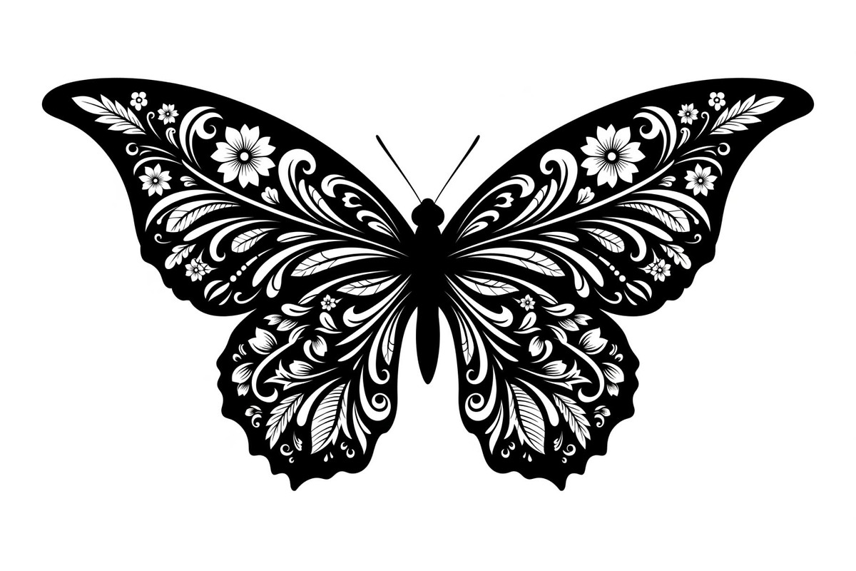 Butterfly Silhouette SVG Bundle, an Illustration by Gaye Art (Photo 7 of 31)