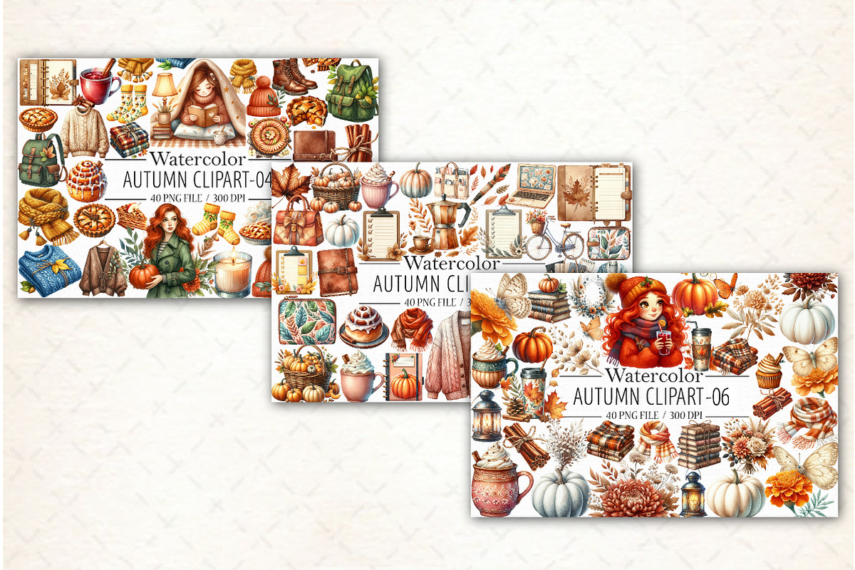 Autumn Clipart Mega Bundle, an Illustration by Libby Wishes (Photo 2 of 4)