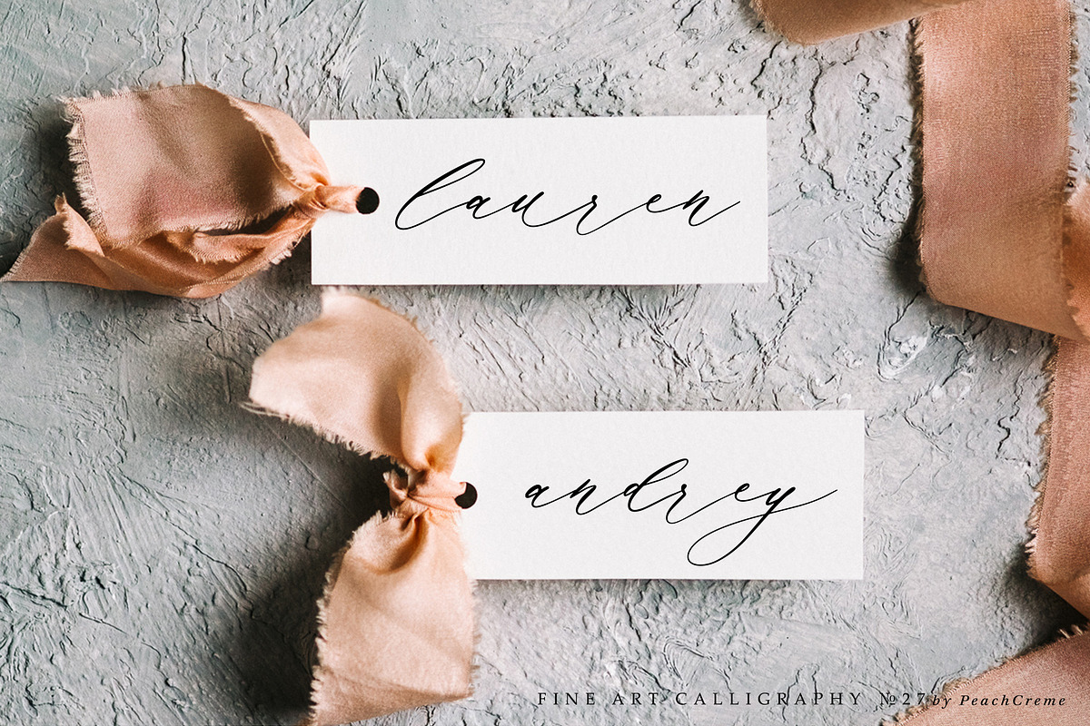 Manuscript 1284 // Calligraphy Font preview 3