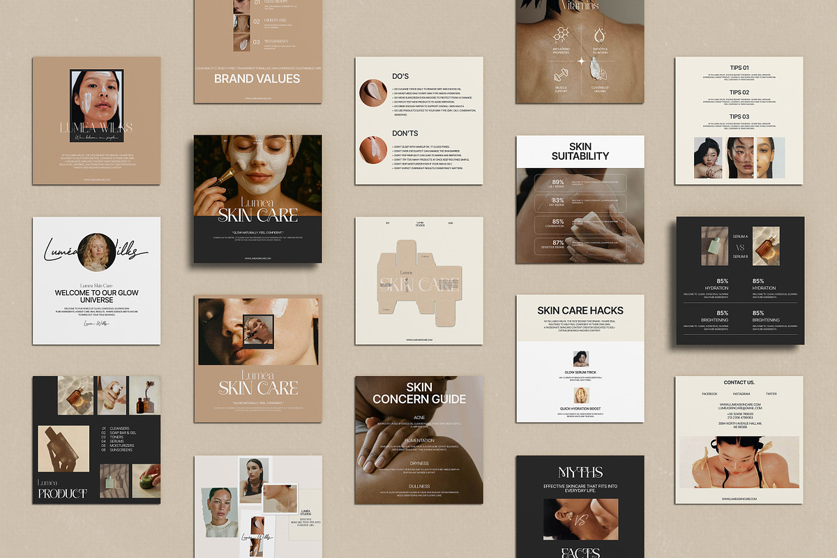 LUMEA | Beauty & Skin Care Template, a Social Media Template by Creatiya Type (Photo 10 of 13)
