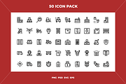 Delivery icons, an Outline Icon by Wencory (Thumbnail 1 of 2)