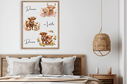 202 Watercolor Highland Cow Clip Art, an Animal Illustration by Art Paradise Studios (Thumbnail 7 of 8)