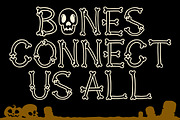 Groovy Skltns Bone Shaped Typeface, a Handwritten Font by GroovyFontCo (Thumbnail 2 of 7)