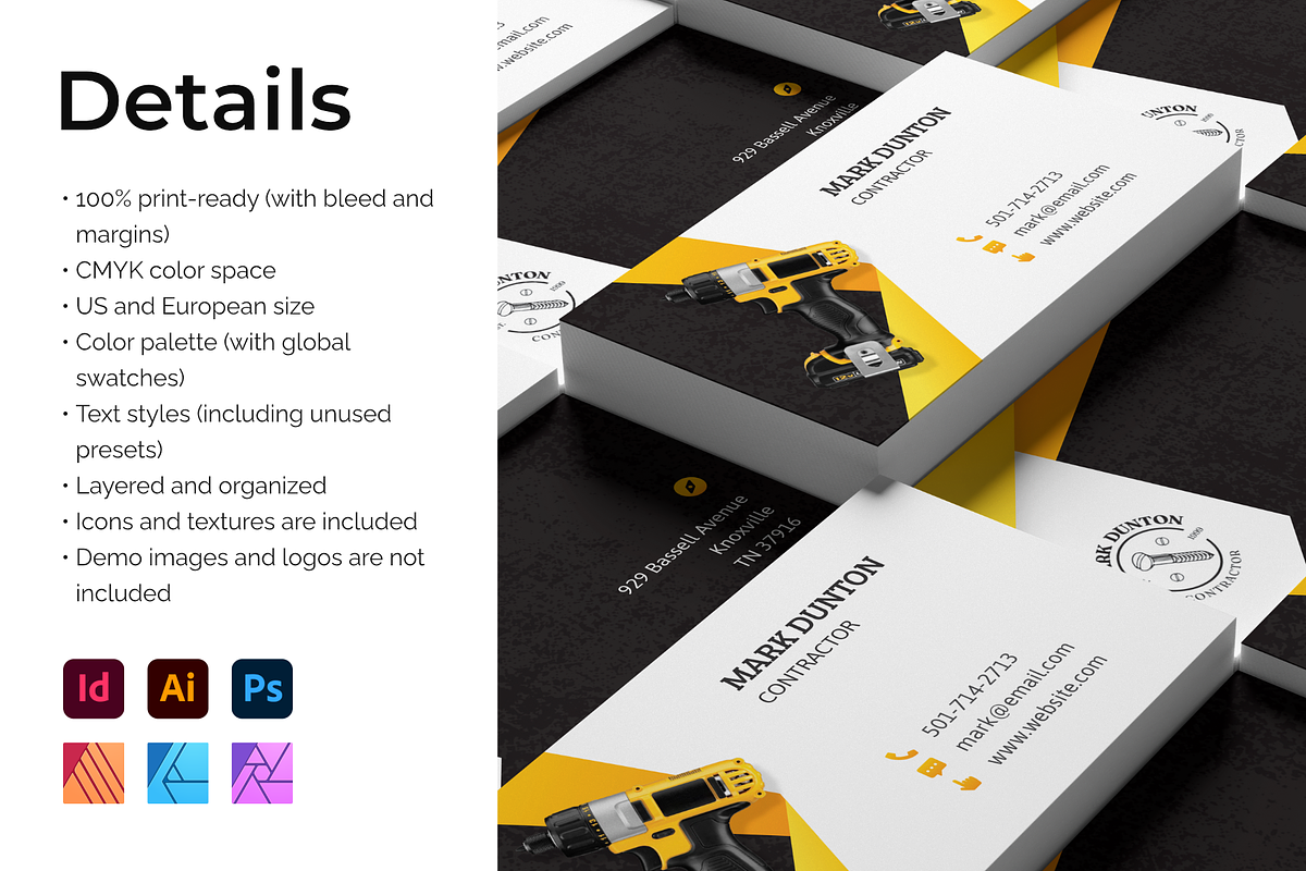 DUNTON Business Card Template, a Business Card Template by Jinro (Photo 5 of 5)