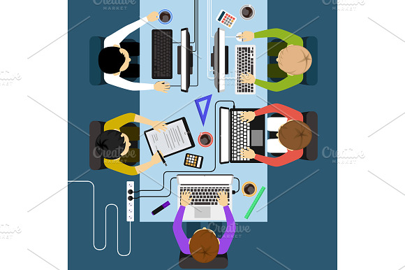 Office Workers Business Management