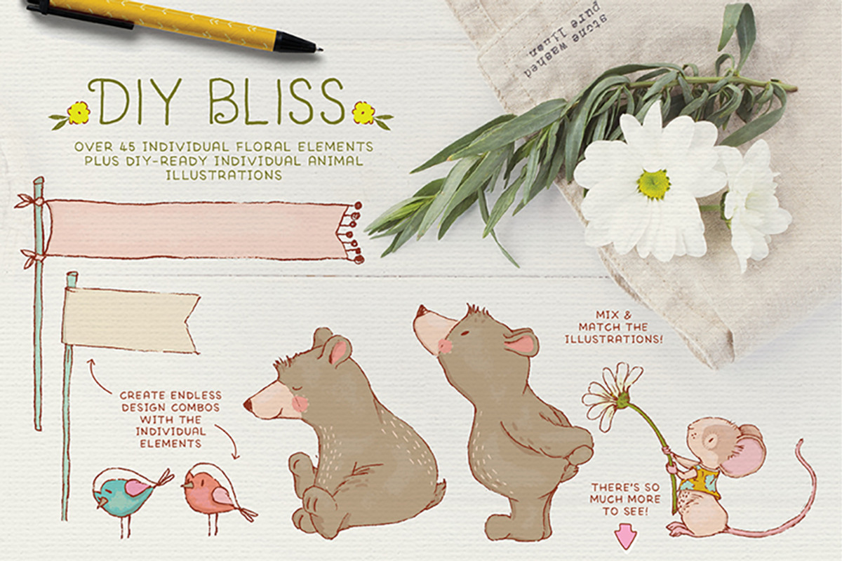 Spring Adventures Designers Kit, an Animal Illustration by Lisa Glanz (Photo 7 of 7)