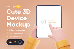 Mockupy - Cute 3D Device Mockup