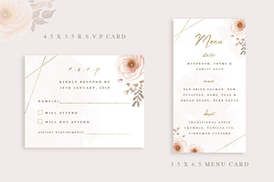 Whimsical Wedding Invitation Suite