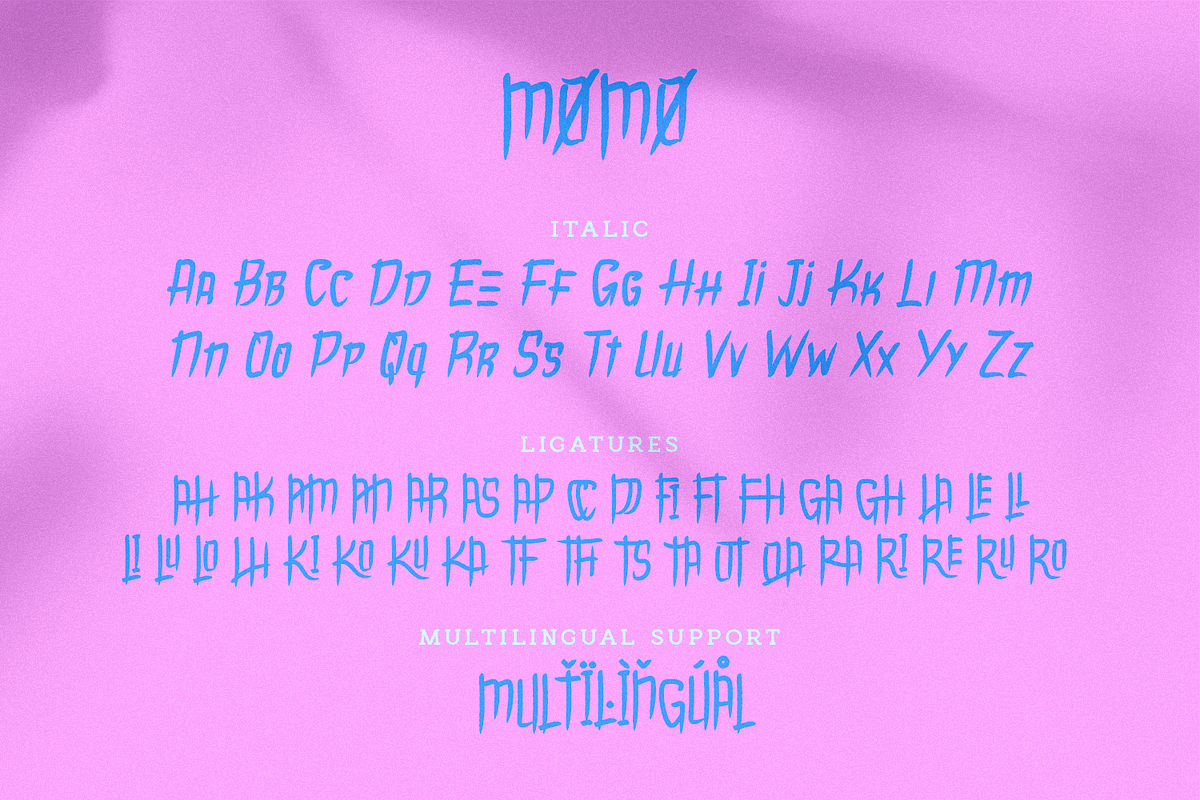 Momo, a Sans Serif Font by FactoryType Studio (Photo 8 of 11)