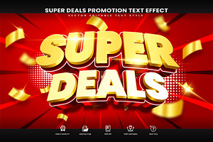 Super Deals Editable Text Effect