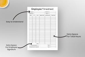 Fillable Employee Timesheet