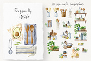 Zero Waste Kitchen Set, a Decorative Illustration by Natalia Fedorova (Thumbnail 7 of 10)