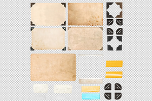 PSD Photo Frames Corners Strips