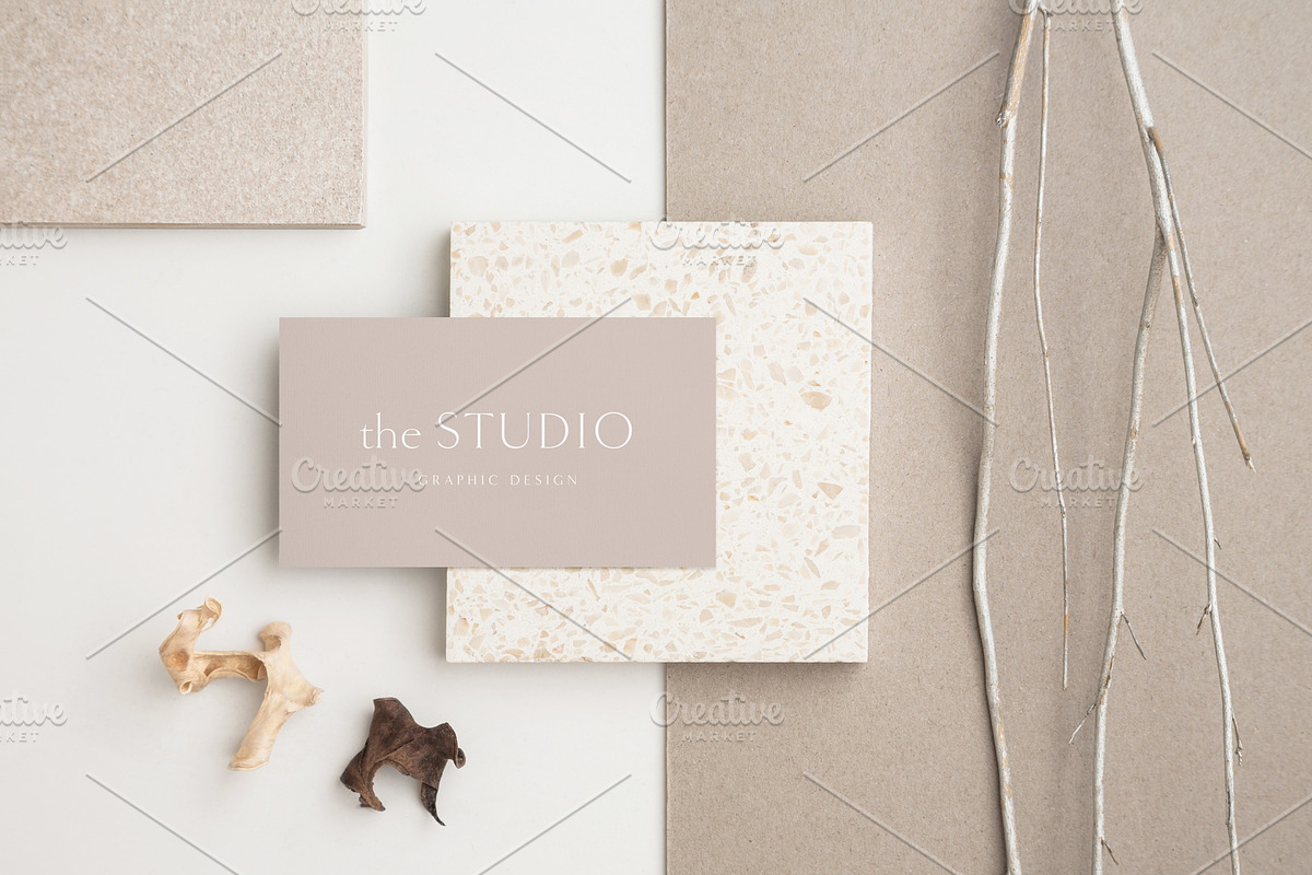 Sand Business Card Photo Mockups, a Product Mockup by Moyo Studio (Photo 7 of 8)