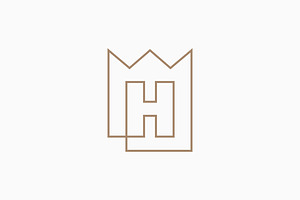 h Letter King Crown Logo Vector Icon, a Branding & Logo Template by VASTARD STUDIO