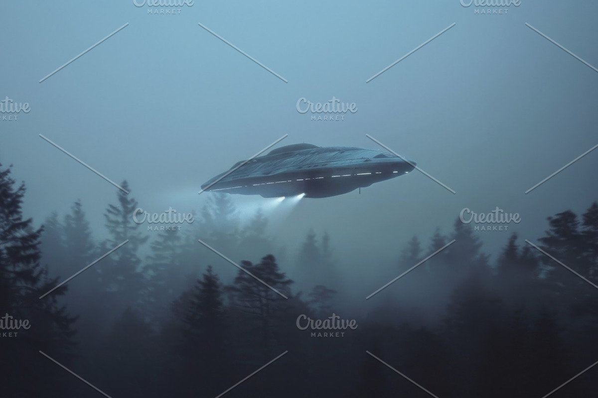 97 UFO objects flying in the sky, a Transportation Photo by Handmadefont (Photo 17 of 101)