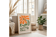 Boho Living Room Poster Frame Mockup, a Product Mockup by MockupWizard (Thumbnail 5 of 5)