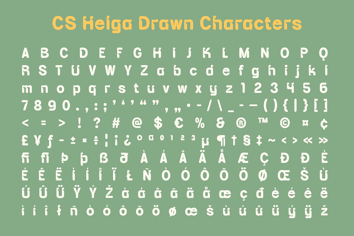 CS Helga Drawn, a Sans Serif Font by Craft Supply Co. (Photo 8 of 8)