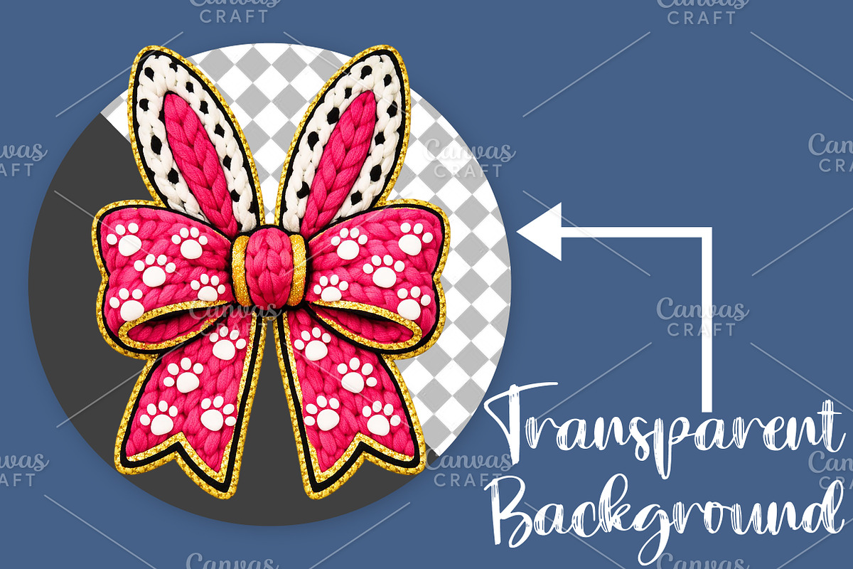 Easter Bunny Bow PNG, an Illustration by Canvas Craft (Photo 2 of 6)