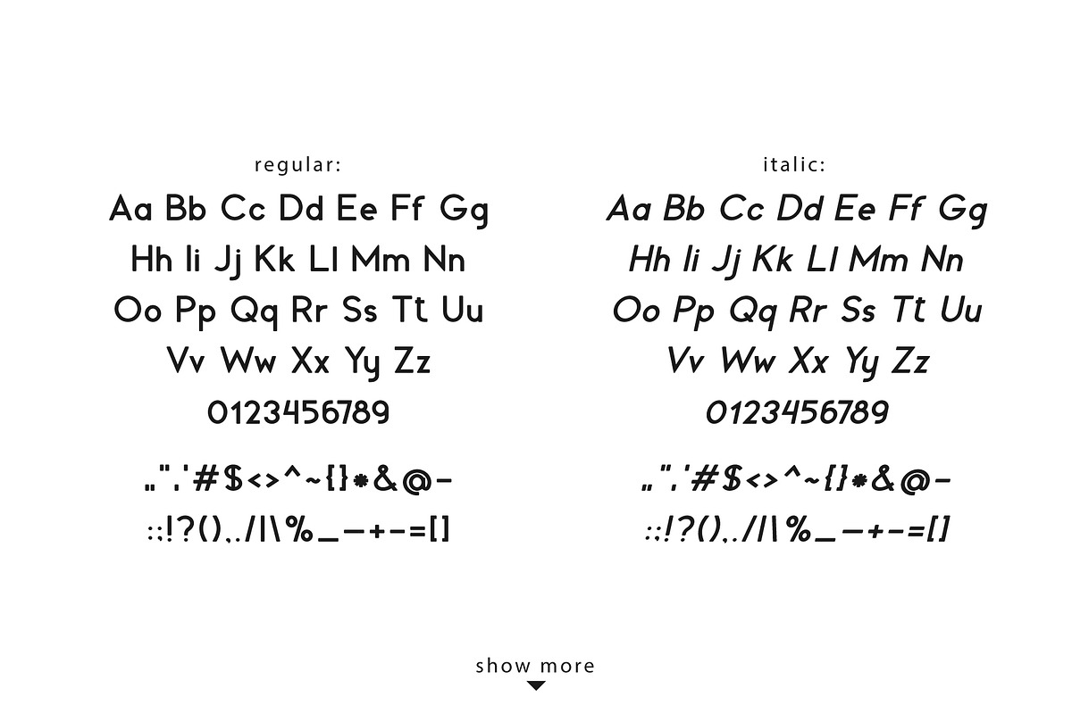 Fabiano. Sans serif family preview 8