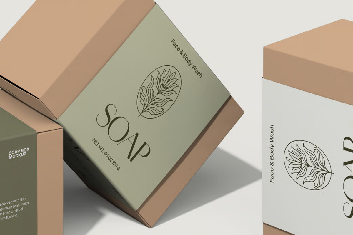 Artisanal Soap Box Packaging, a Packaging Mockup by graphicsauce (Photo 2 of 4)