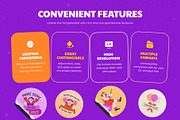 Animated New Year Stickers, an Emoji Icon by Creative Stall (Thumbnail 2 of 5)