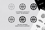 Linear Sports Icons, an Icon by The Fake PNG (Thumbnail 11 of 11)