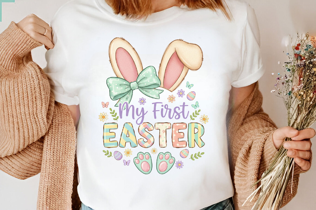 My First Easter Bunny Sublimation, an Illustration by Designking (Photo 6 of 6)